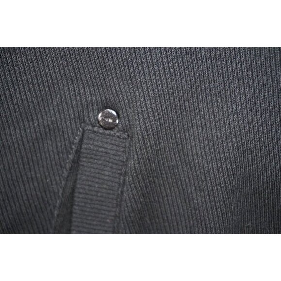 Lauren Ralph Lauren Active Ribbed Quarter-Zip Pullover - Black - Size L - Picture 10 of 16